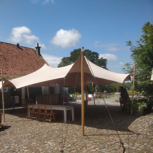 7,5 x 10 Stretchtent Taupe
