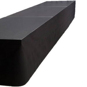 Podiumrok zwart 10 m. 40 cm