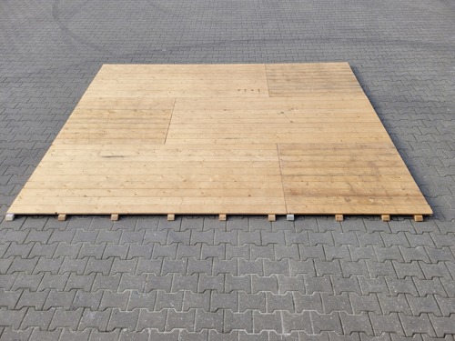 3 x 3,75 houten vloer