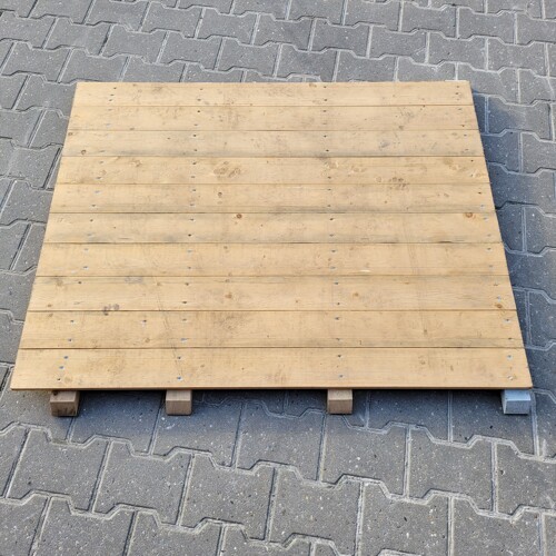 Houten vloerdeel half