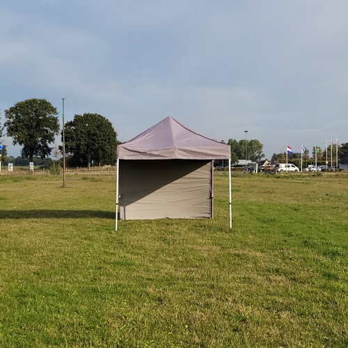 3 x 3 Vouwtent zandkleur