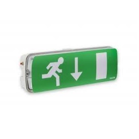 Nooduitgang (groen bord)(verlicht)